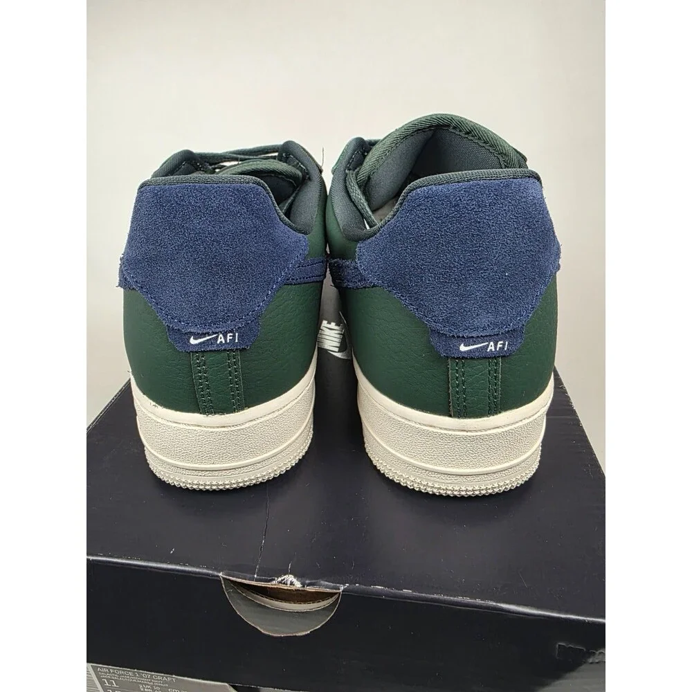Nike Air Force 1 07 Craft Size 11 DS CV1755-300 Galactic Jade Midnight Navy